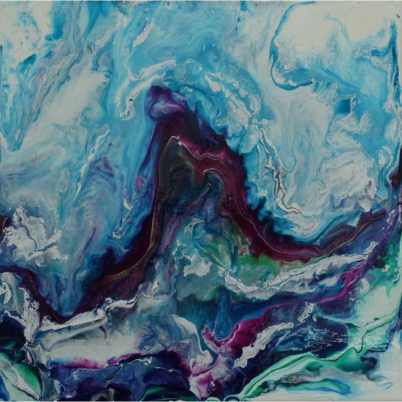 Jeweled Waves Painting by Cynthia White