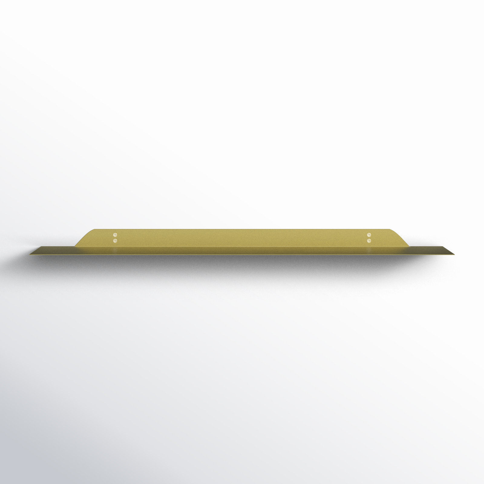 Maja Metal Floating Shelf, Gold, 1.75" H x 36" W x 6" D