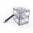 Metal Full Size Loft Bed With Slide And Ladder,  Black