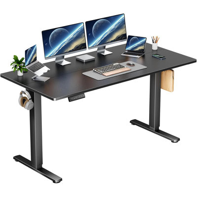 Bureau électrique pour travailler debout, bureau à hauteur réglable, siège assis pour travailler au bureau, table d'ordinateur ergonomique avec mémoire