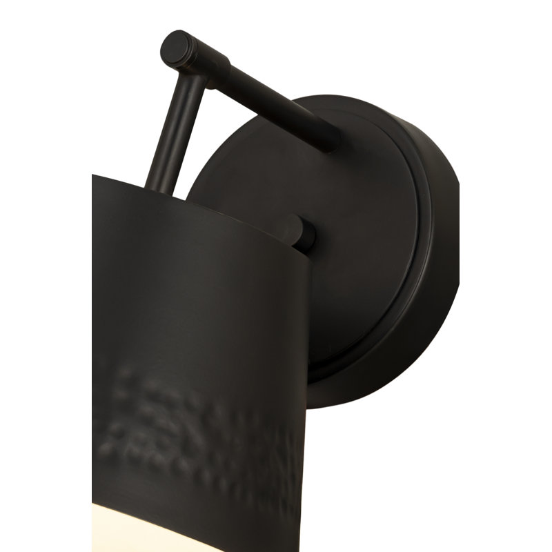 Keanya Armed Sconce, Matte Black