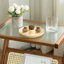 Table de chevet en rotin, tables de chevet d'appoint en bambou, tables basses en verre, table de bout avec rangement Boho