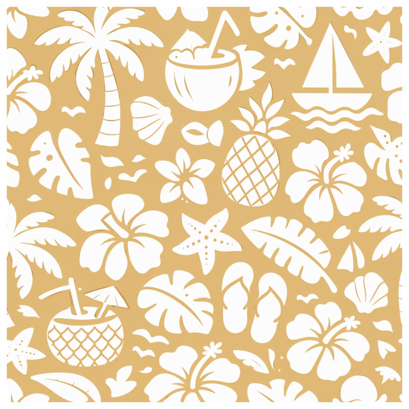 Couvertures de plage tropicale, 60in W x 80in H