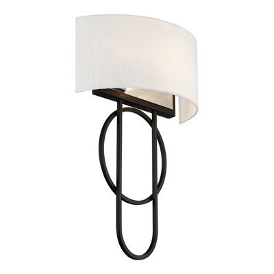 Kinmundy 2-Light Wall Sconce in Matte Black