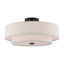 Ashaud Fabric Semi Flush Mount