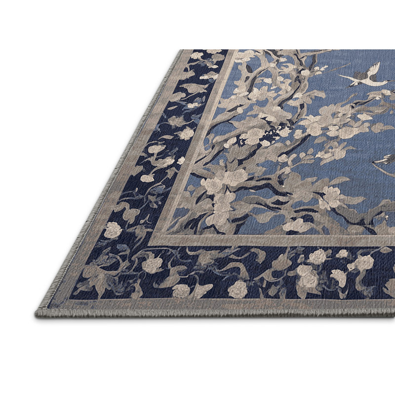 Tapis gris lavable à la machine, Rectangle 6 pi x 9 pi