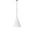1 - Light Matte White Plaster/Antiqued Iron Single Pendant-1745417188