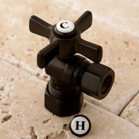 Millennium 0.63" OD Compression x 0.5" OD Compression Angle Valve