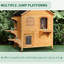 Enceinte d'extérieur en bois pour chat 2 étages pour chat avec 2 portes-115203760