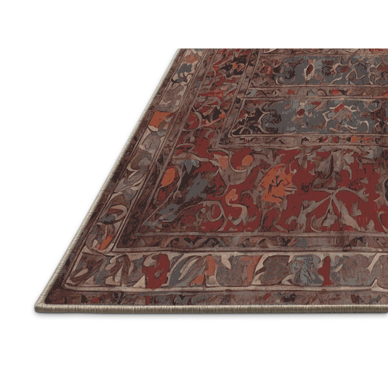 Tapis brun soyeux et moelleux, Rectangulaire 3 pi x 5 pi