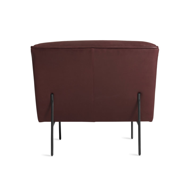 Dandy Leather Lounge Chair, Oxblood Leather