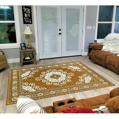 Grenier Damask Hand Woven 140cm X 200cm Area Rug