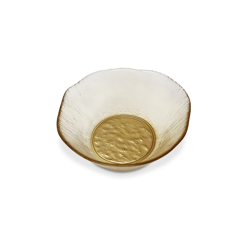 Ensemble de 4 bols à soupe biologiques en forme de noir avec intérieur doré