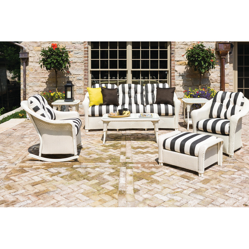 Reflections Outdoor Rocker Chair, Denim Blue, Demo Stone