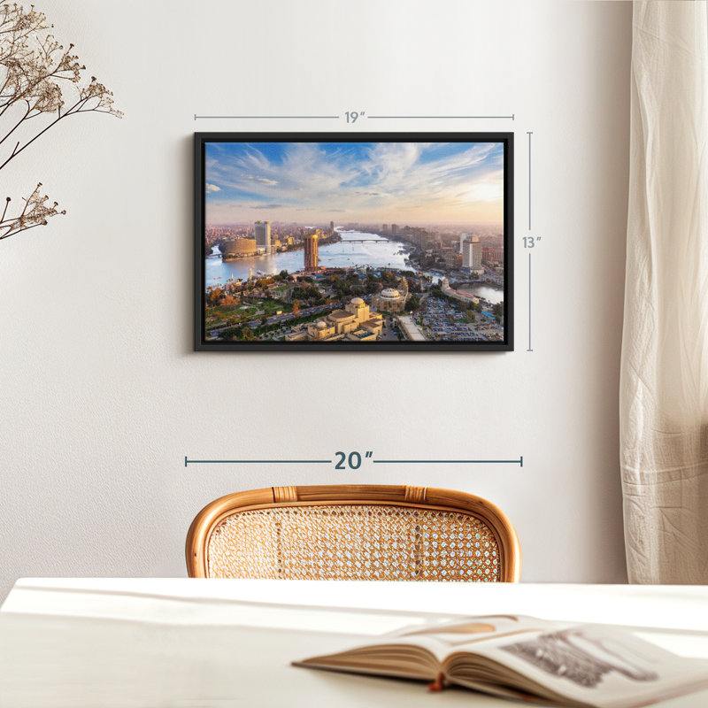 «Scenic Downtown Cairo», reproduction sur toile, H 13 po x l 19 po