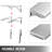 Mylik 70.8'' W Stainless Steel Shelving Unit