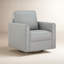 Fauteuil d'appoint pivotant en cuir véritable Weston-117357147