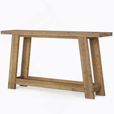 Narrow Sofa Table,Two-Tier Console Table,Wooden Entryway Table