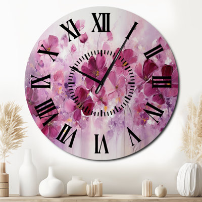 Horloge murale Fuschia