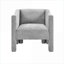 Fauteuil d'appoint rembourré Chenille