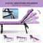 2 chaises longues pliantes pour piscine
