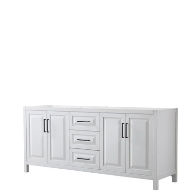 Base de salle de bain double 79 po uniquement meuble-lavabo Daria