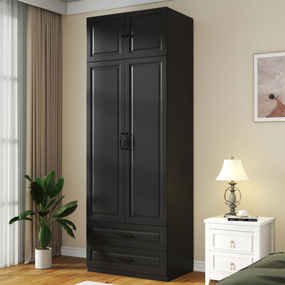 89" Large Armoire Wardrobe Closet with Drawers