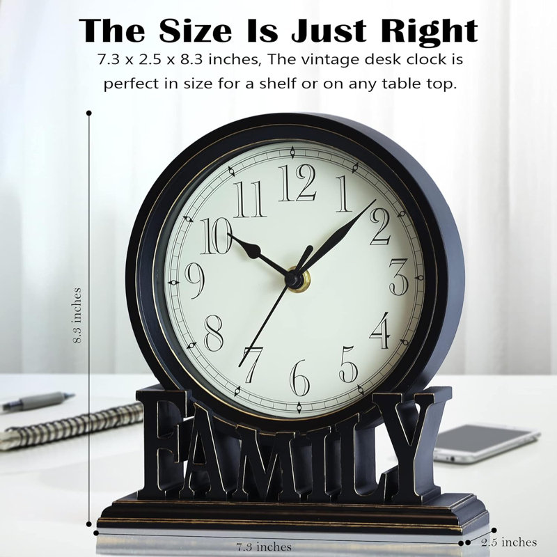 Horloge de table rétro