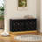 Teaira Upholstered Storage Bench with Flip Drawer Shoes Cabinet-1075086930