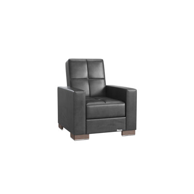 Fauteuil convertible en cuir Vegan