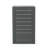 CAPE CORAL ALU C-SHAPED TABLE GREY