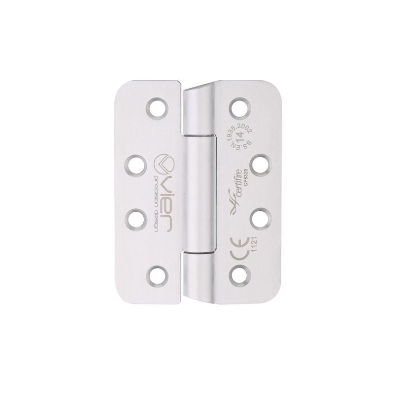 10.2cm H x 7.6cm W Invisible/Concealed Pair Door Hinges, Satin Stainless