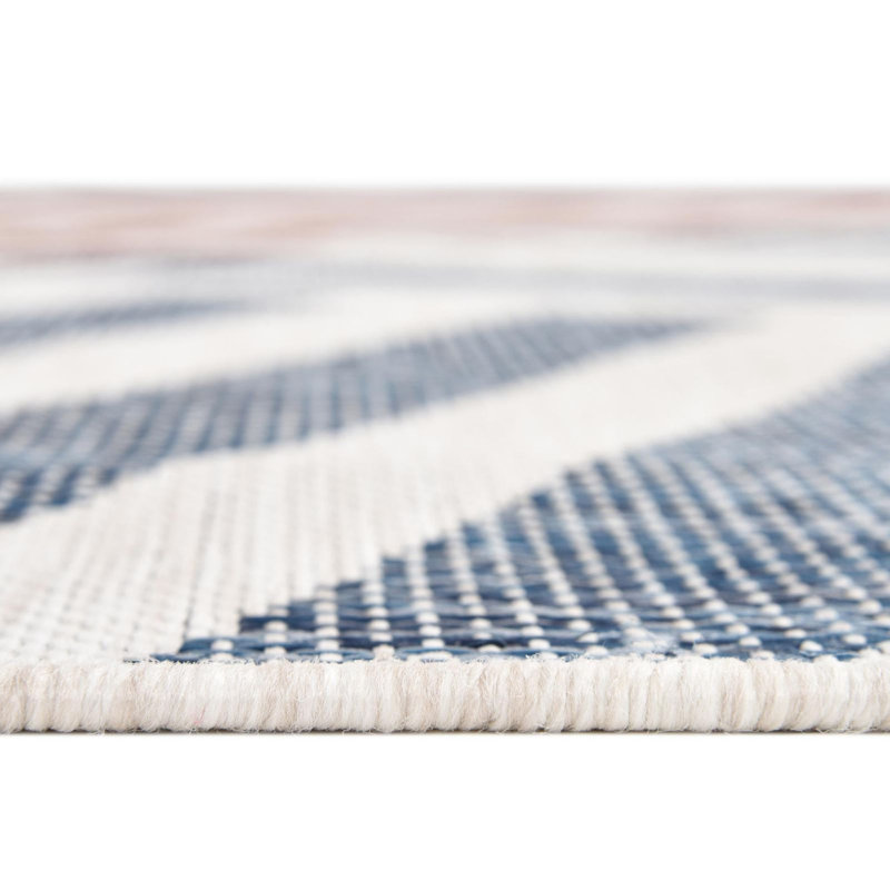 Outdoor Destiny Area Rug Coast Color, Oval 5'3" x 8'