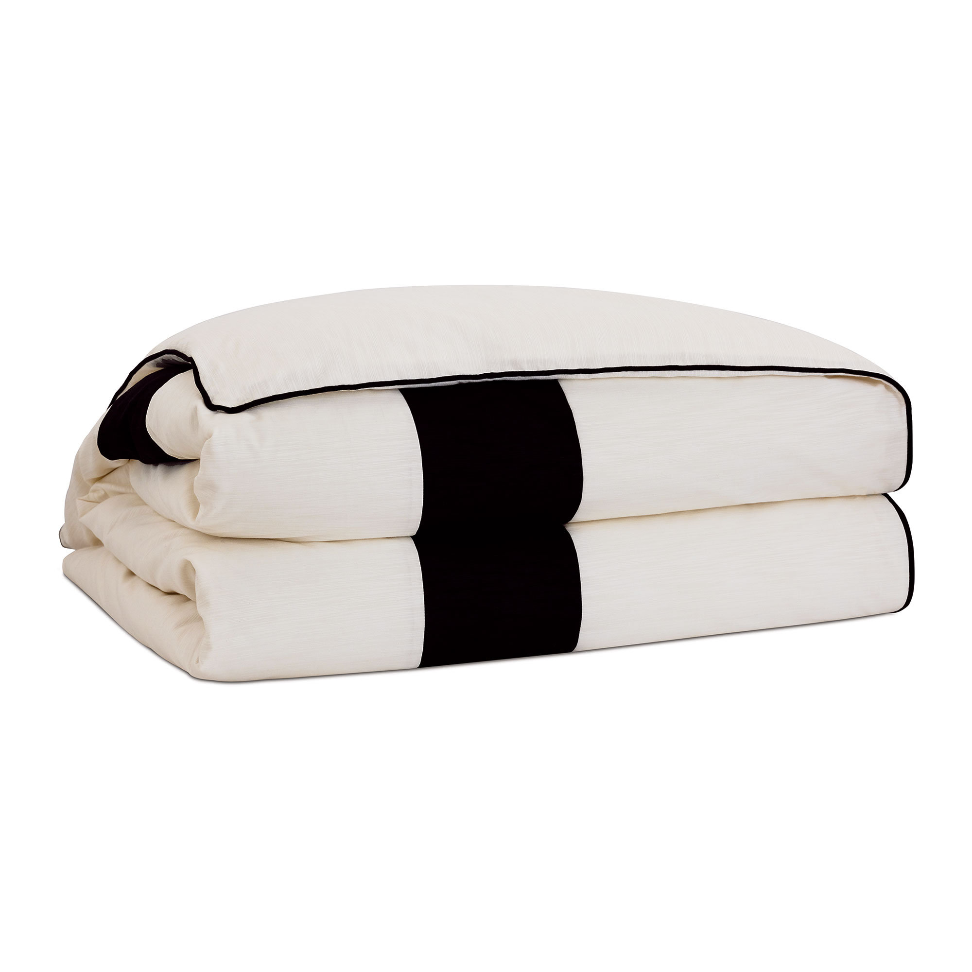 Eastern Accents Dominique Ivory/Black Cotton Blend Modern ...