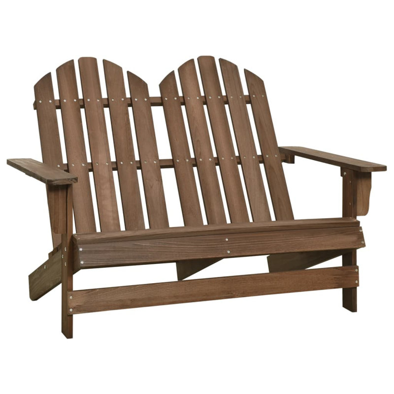 Courtright Solid Wood Outdoor Bench, Brown