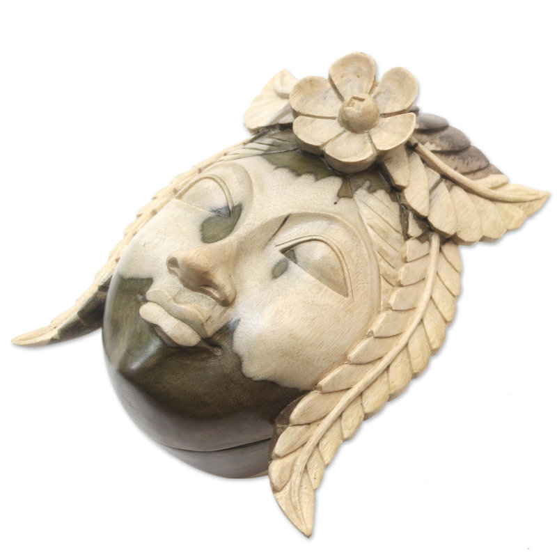 Boîte décorative en bois faite à la main Jackques