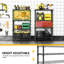 65cm W Metal Storage Rack