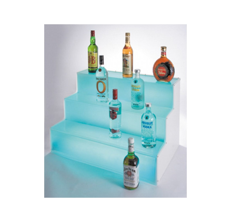 Frost Lit Step Bottle Display