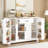 4-Door, 1-Drawer Buffet Cabinet With Adjustable Shelves & Hanging Rod-129059942