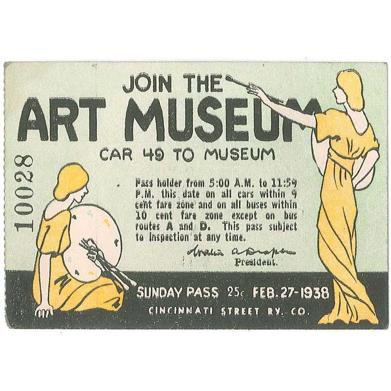 Join The Art Museum Poster - Wrapped Canvas Art Prints, 30cm H x 46cm W