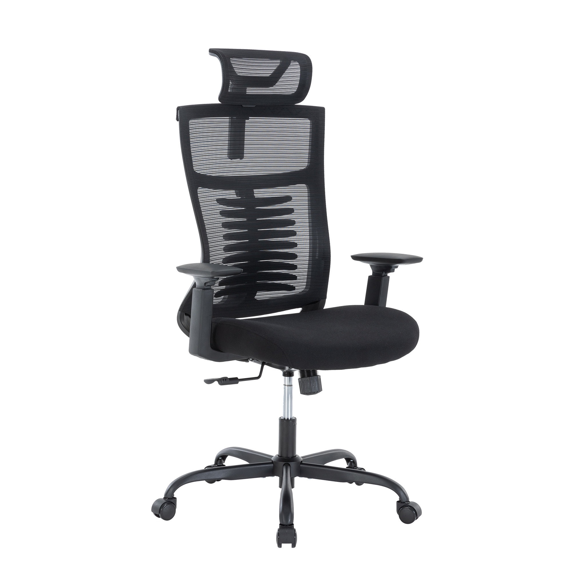 Office Chair, High Back Mesh Chair Ergonomic Home Desk Chair Adjustable Headrest, and Armrest Executive Computer Chair with Hanger and Soft Foam