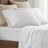 4 Pieces King Sateen Sheet Set,White