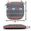 Coussin de siège pré / historique à rayures Folkloric