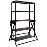 Lipton 2 in 1 Convertible Bookshelf to Table Opens and Folds in Minutes