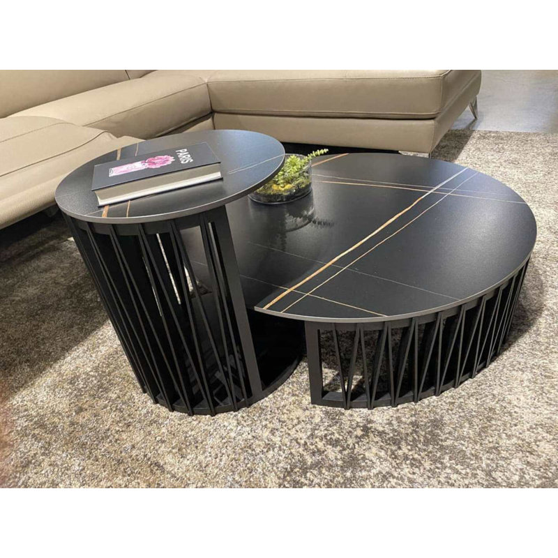 2 tables gigognes avec rangement Larimer