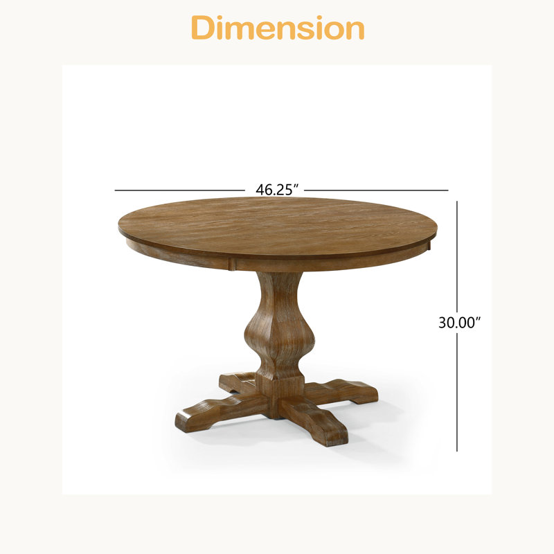 ROUND DINING TABLE, Natural