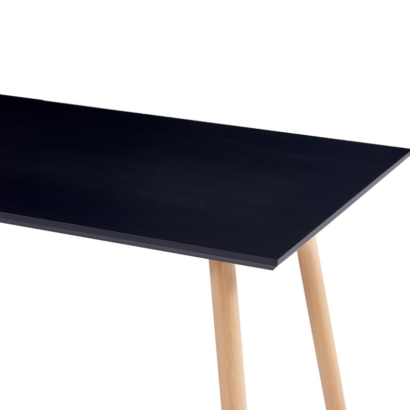 Rayford Dining Set with 6 Chairs, Black, Blue