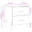 40cm W Iron Bedside Table-90406378-123844544