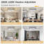 Ventilateur de plafond avec lumières 19 po, ventilateur de plafond réversible sans pales à profil bas de 6 po à DEL à intensité variable et plafonnier encastrable 3000k-6000k pour salon -642777746