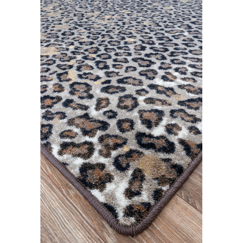 Abimelec Animal Print Indoor Rug, Rectangle 2'8" x 3'11"